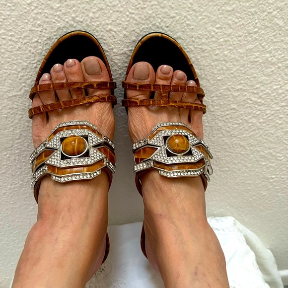 Giuseppe Zanotti Design Rhinestones Heels Sandals - Picture 9 of 15